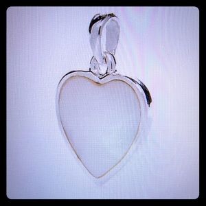 NWT SILVERWORKS Mother Of Pearl Heart Charm